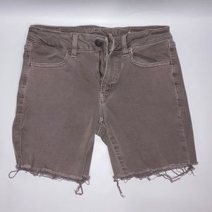 American Eagle Brown 7” Shorts Mid Rise